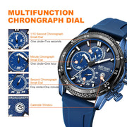 MEGIR Mens' Watches Luxury Fashion Military Sport Watch for Man Waterproof Luminous Silicone Quartz Wrist Watch Clock 2211 - Freeyouthzbandz