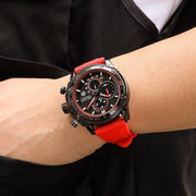 MEGIR Mens' Watches Luxury Fashion Military Sport Watch for Man Waterproof Luminous Silicone Quartz Wrist Watch Clock 2211 - Freeyouthzbandz