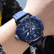 MEGIR Fashion Military Watch for Men Top Luxury Sport Quartz Chronograph Waterproof Male Clock Wristwatch Silicone Reloj Hombre - Freeyouthzbandz