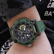MEGIR Fashion Military Watch for Men Top Luxury Sport Quartz Chronograph Waterproof Male Clock Wristwatch Silicone Reloj Hombre - Freeyouthzbandz