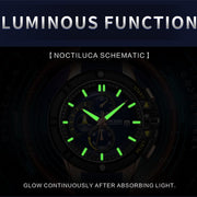 MEGIR Watches for Men Chronograph Fashion Luxury Sports Watches Silicone Strap Waterproof Calendar Quartz Man Clock Wristwatch - Freeyouthzbandz