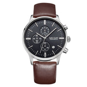 MEGIR Sport Watch for Men Luxury Waterproof Quartz Clock Leather Wristwatch Luminous Military Watches Calendar reloj hombre 2011 - Freeyouthzbandz