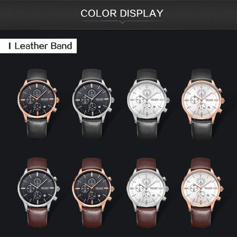 MEGIR Sport Watch for Men Luxury Waterproof Quartz Clock Leather Wristwatch Luminous Military Watches Calendar reloj hombre 2011 - Freeyouthzbandz
