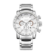 MEGIR Luxury Men's Business Watches Chronograph Waterproof Stainless Steel Quartz Watch Calendar Male Clock Reloj Hombre 3008 - Freeyouthzbandz