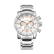 MEGIR Luxury Men's Business Watches Chronograph Waterproof Stainless Steel Quartz Watch Calendar Male Clock Reloj Hombre 3008 - Freeyouthzbandz