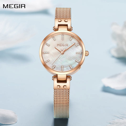 MEGIR Watches for Women Top Brand Fashion Ladies Wristwatch Waterproof Female Quartz Luxury Watch Montre Femme - Freeyouthzbandz