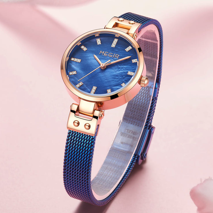 MEGIR Watches for Women Top Brand Fashion Ladies Wristwatch Waterproof Female Quartz Luxury Watch Montre Femme - Freeyouthzbandz