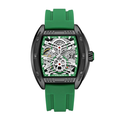 MEGIR Original Luxury Sport Watch for Men Silicone Band Automatic Mechanical Movement WristWatches Luminous Clock Reloj Hombre 8601 - Freeyouthzbandz