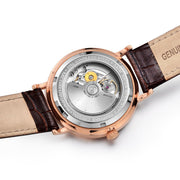 MEGIR Luxury Automatic Mechanical Watch for Men Large Dial Sapphire Leather Strap Male Wristwatch Sports Waterproof Date Clock 62012 - Freeyouthzbandz