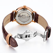 MEGIR Luxury Automatic Mechanical Watch for Men Large Dial Sapphire Leather Strap Male Wristwatch Sports Waterproof Date Clock 62012 - Freeyouthzbandz