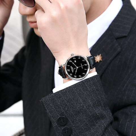 MEGIR Luxury Automatic Mechanical Watch for Men Large Dial Sapphire Leather Strap Male Wristwatch Sports Waterproof Date Clock 62012 - Freeyouthzbandz