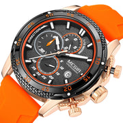 MEGIR Mens' Watches Luxury Fashion Military Sport Watch for Man Waterproof Luminous Silicone Quartz Wrist Watch Clock 2211 - Freeyouthzbandz