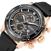 MEGIR Mens' Watches Luxury Fashion Military Sport Watch for Man Waterproof Luminous Silicone Quartz Wrist Watch Clock 2211 - Freeyouthzbandz