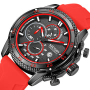 MEGIR Mens' Watches Luxury Fashion Military Sport Watch for Man Waterproof Luminous Silicone Quartz Wrist Watch Clock 2211 - Freeyouthzbandz