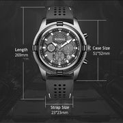 RUIMAS Top Luxury Quartz Wristwatches Men Silicone Large Dial Military Sports Watches Waterproof Luminous Date Reloj Hombre - Freeyouthzbandz
