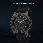 RUIMAS Top Luxury Quartz Wristwatches Men Silicone Large Dial Military Sports Watches Waterproof Luminous Date Reloj Hombre - Freeyouthzbandz
