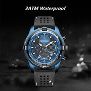RUIMAS Top Luxury Quartz Wristwatches Men Silicone Large Dial Military Sports Watches Waterproof Luminous Date Reloj Hombre - Freeyouthzbandz