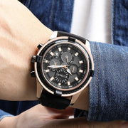 RUIMAS Top Luxury Quartz Wristwatches Men Silicone Large Dial Military Sports Watches Waterproof Luminous Date Reloj Hombre - Freeyouthzbandz