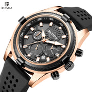 RUIMAS Top Luxury Quartz Wristwatches Men Silicone Large Dial Military Sports Watches Waterproof Luminous Date Reloj Hombre - Freeyouthzbandz