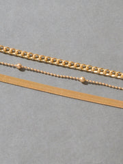 Gold Silver Multi - layer Chain Adjustable Bracelet Women Multiple Style Jewellery - Freeyouthzbandz