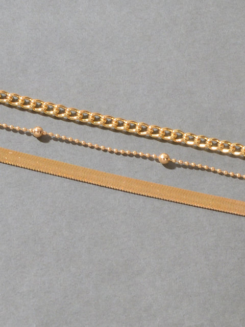 Gold Silver Multi - layer Chain Adjustable Bracelet Women Multiple Style Jewellery - Freeyouthzbandz