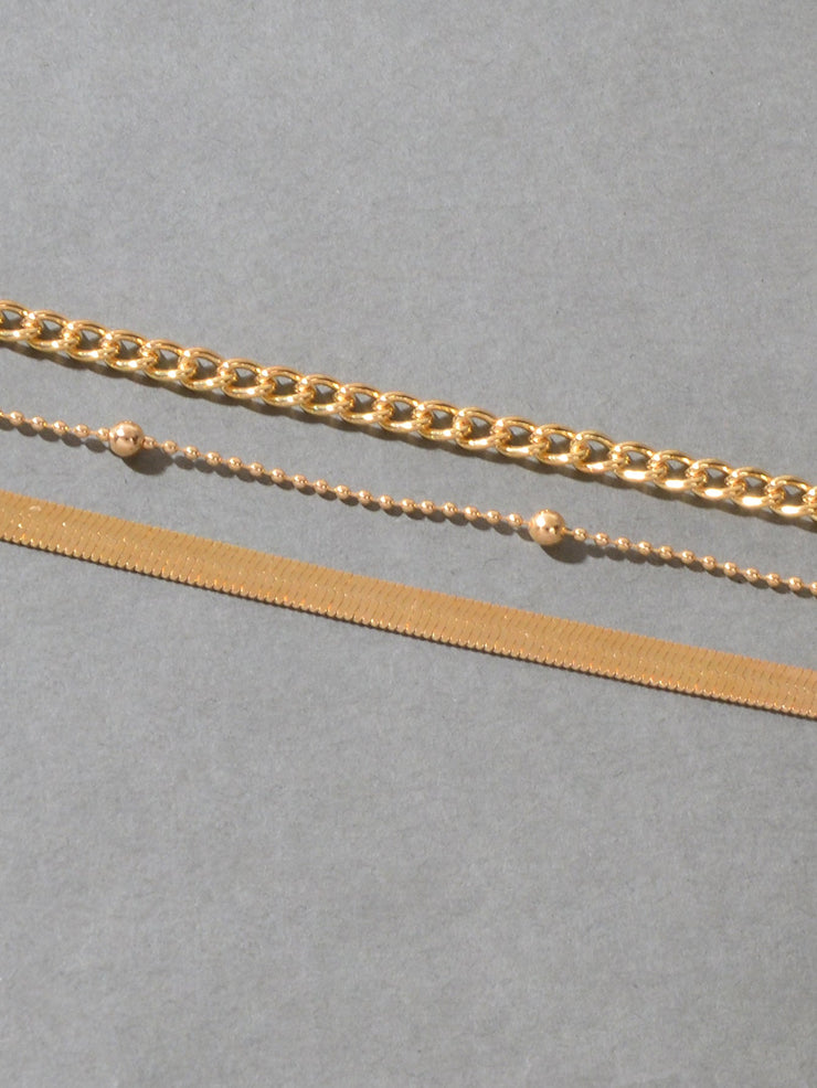 Gold Silver Multi - layer Chain Adjustable Bracelet Women Multiple Style Jewellery - Freeyouthzbandz