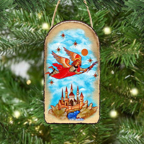 Watching Over Flying Angel Religious Christian Sacred Icon Ornament - Inspirational Icon Decor - 87034 - Freeyouthzbandz
