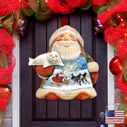 Northern Light Santa Holiday Door Decor by G. DeBrekht - Christmas Decor - 8151844H - Freeyouthzbandz