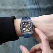 MEGIR Original Fashion Men Watches Automatic Mechanical Watch Steel Case Sport Skeleton Dial Wristwatch Waterproof Clock Reloj Hombre 2242 - Freeyouthzbandz