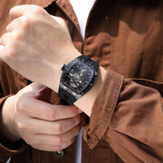 MEGIR Original Fashion Men Watches Automatic Mechanical Watch Steel Case Sport Skeleton Dial Wristwatch Waterproof Clock Reloj Hombre 2242 - Freeyouthzbandz