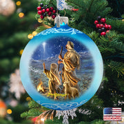 Shepherds Keeping Watch Glass Ornament by D. Gelsinger - Nativity Holiday Decor - 71158 - 1838 - Freeyouthzbandz