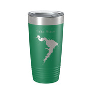 Lake Waco Map Tumbler Travel Mug Insulated Laser Engraved Coffee Cup Texas 20 oz - Freeyouthzbandz