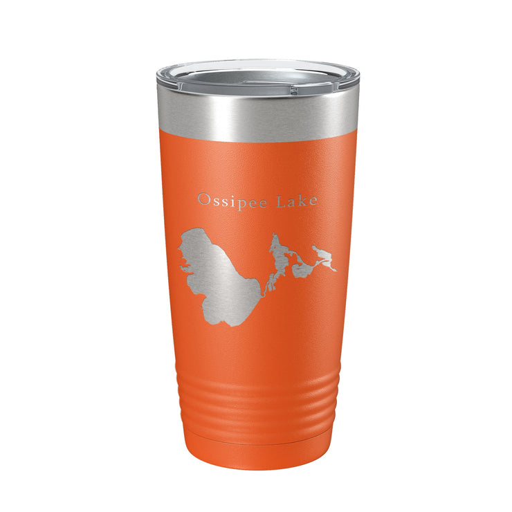 Ossipee Lake Map Tumbler Travel Mug Insulated Laser Engraved Coffee Cup New Hampshire 20 oz - Freeyouthzbandz