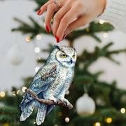 Night Owls Decorative Wooden Ornaments of 3 by G. Debrekht - Wildlife Decor - 8091004 - S3 - Freeyouthzbandz