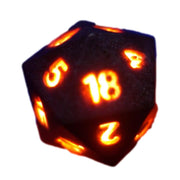 Luminous Electronic Glow Polyhedral DND RPG Game Dice Set of 7 - Freeyouthzbandz