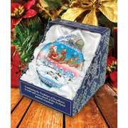 Up - Up Away Ball Glass Ornament Limited Edition by G. DeBrekht - Christmas Santa Snowman Decor - 73842 - Freeyouthzbandz