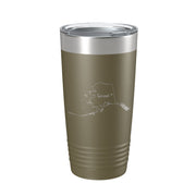 Alaska Tumbler Home State Travel Mug Insulated Laser Engraved Map Coffee Cup 20 oz - Freeyouthzbandz