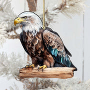 Bald Eagle Wooden Ornaments by G.Debrekht - Wildlife Holiday Decor - 8710101 - 2 - Freeyouthzbandz