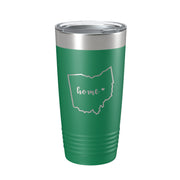Ohio Tumbler Home State Travel Mug Insulated Laser Engraved Map Coffee Cup 20 oz - Freeyouthzbandz