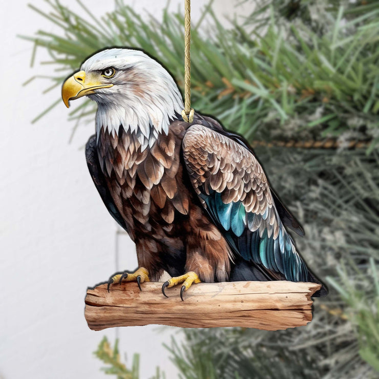 Bald Eagle Wooden Ornaments by G.Debrekht - Wildlife Holiday Decor - 8710101 - 2 - Freeyouthzbandz