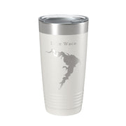Lake Waco Map Tumbler Travel Mug Insulated Laser Engraved Coffee Cup Texas 20 oz - Freeyouthzbandz