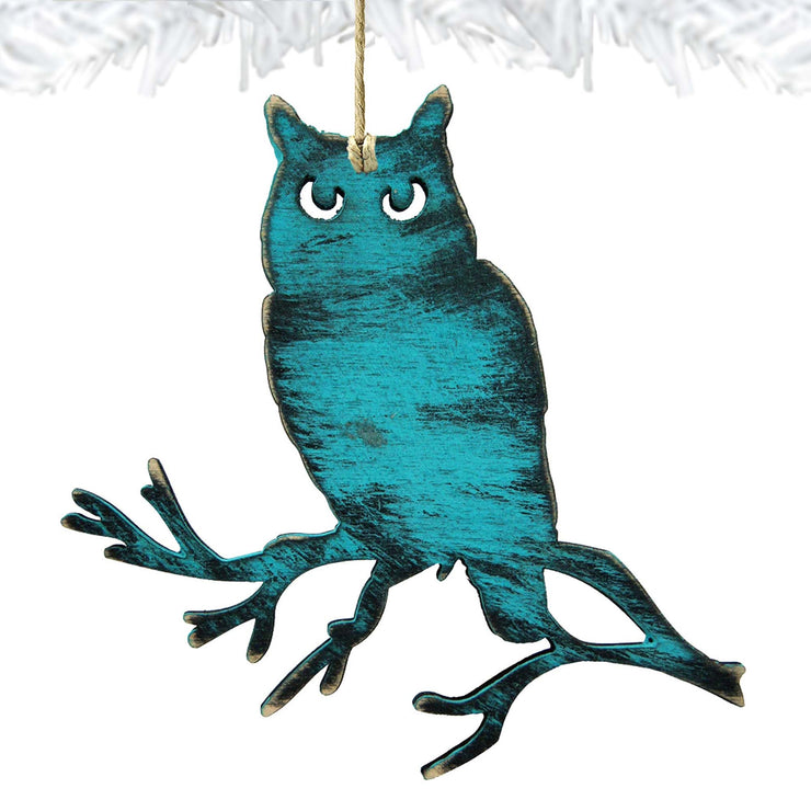 Rustic Owl Wooden Ornaments by Nature Wonders - Wildlife Holiday Decor - 8198218 - Freeyouthzbandz