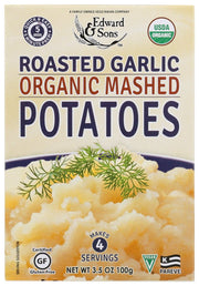 Edward & Sons Mashed Roasted Garlic Potatoes (6x3.5 Oz) - Freeyouthzbandz