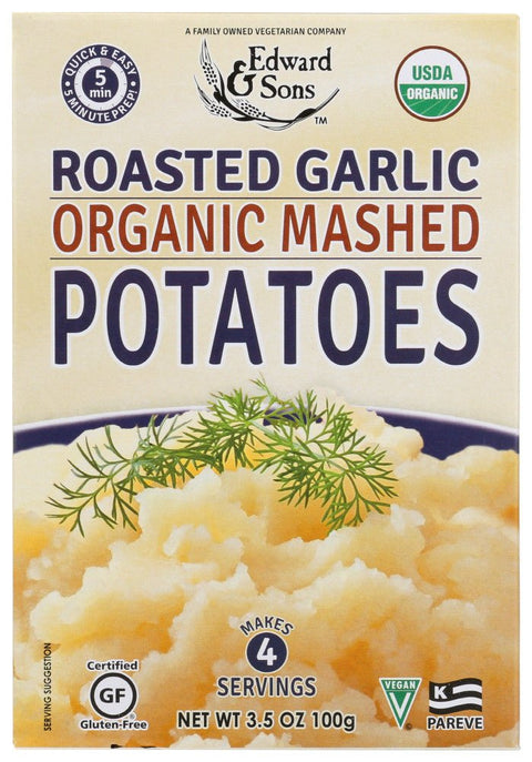 Edward & Sons Mashed Roasted Garlic Potatoes (6x3.5 Oz) - Freeyouthzbandz
