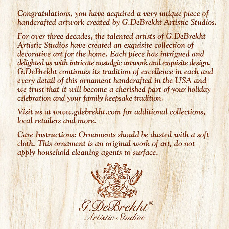 Eagles Snowflake Mercury Glass Ornament by G. DeBrekht - Wildlife Holiday Décor - 771033 - Freeyouthzbandz