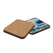 Glacier's Majesty Wooden Cork Placemat and Coasters Gift Set of 7 by Nature Wonders Nature Wildlife Decor - 85402C - S7 - Freeyouthzbandz