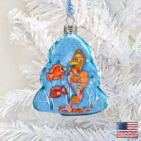 Tree Fish Mercury Glass Ornament by G. DeBrekht - Coastal Holiday Décor - 776275 - Freeyouthzbandz