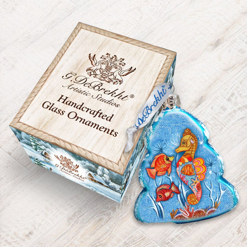 Tree Fish Mercury Glass Ornament by G. DeBrekht - Coastal Holiday Décor - 776275 - Freeyouthzbandz