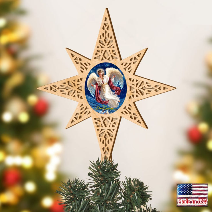 Angel Of Peace Tree Topper by D. Gelsinger - Christmas Decor - 89484 - DG - Freeyouthzbandz