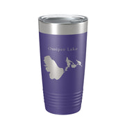 Ossipee Lake Map Tumbler Travel Mug Insulated Laser Engraved Coffee Cup New Hampshire 20 oz - Freeyouthzbandz